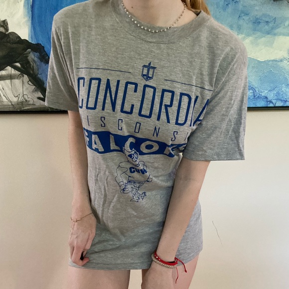 College T-Shirt Grey Long - Picture 2 of 5